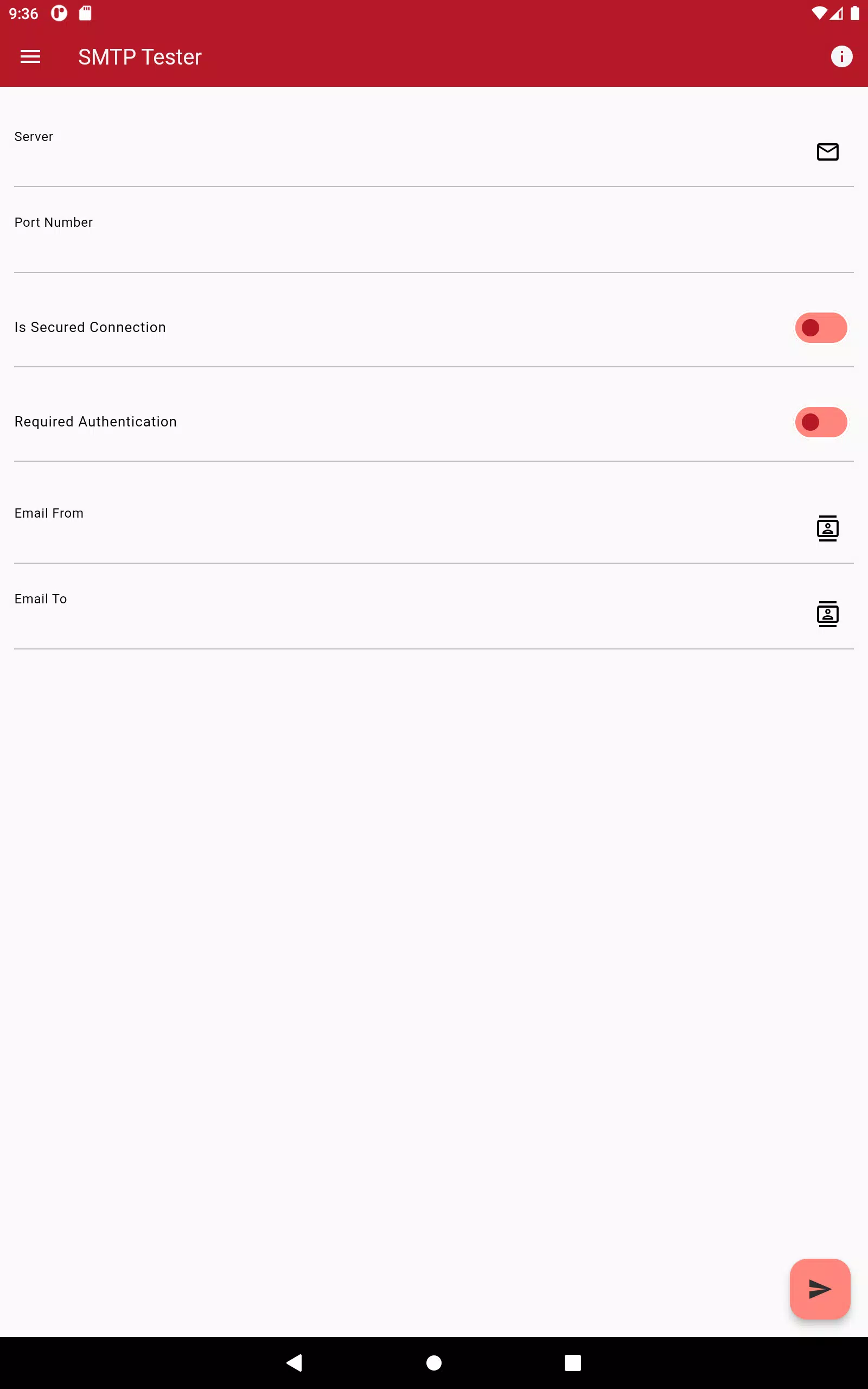 SMTP Tester Screenshots