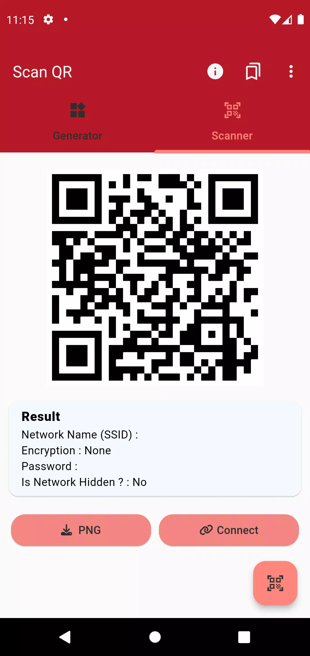 WiFi QR Code Generator Screenshots