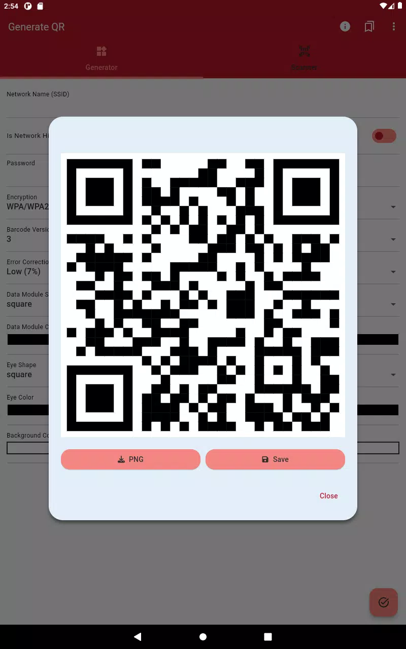 WiFi QR Code Generator Screenshots