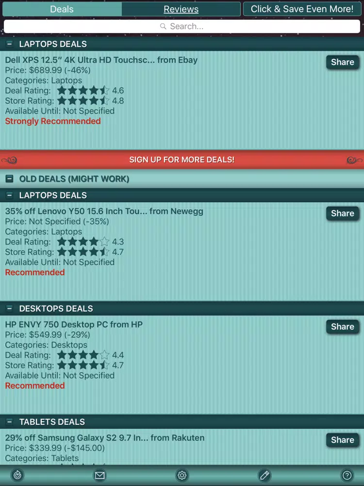Tech Deals & Tech Store Reviews iPad Screenshots