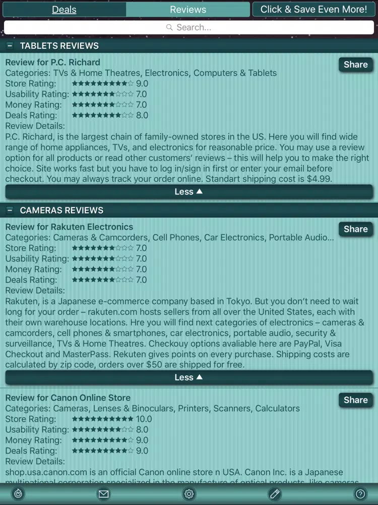 Tech Deals & Tech Store Reviews iPad Screenshots