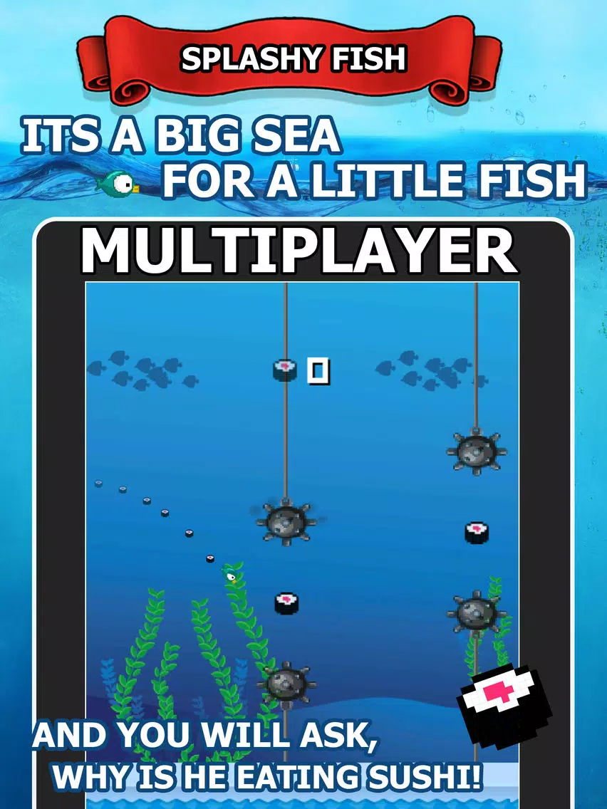 Splashy Fish Multiplayer - flappy team adventure iPad Screenshots