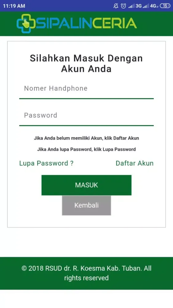 SIPALIN CERIA KOESMAPLUS - RSU Screenshots