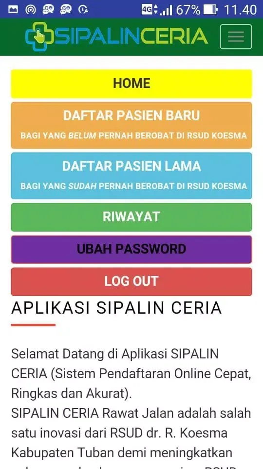 SIPALIN CERIA KOESMAPLUS - RSU Screenshots