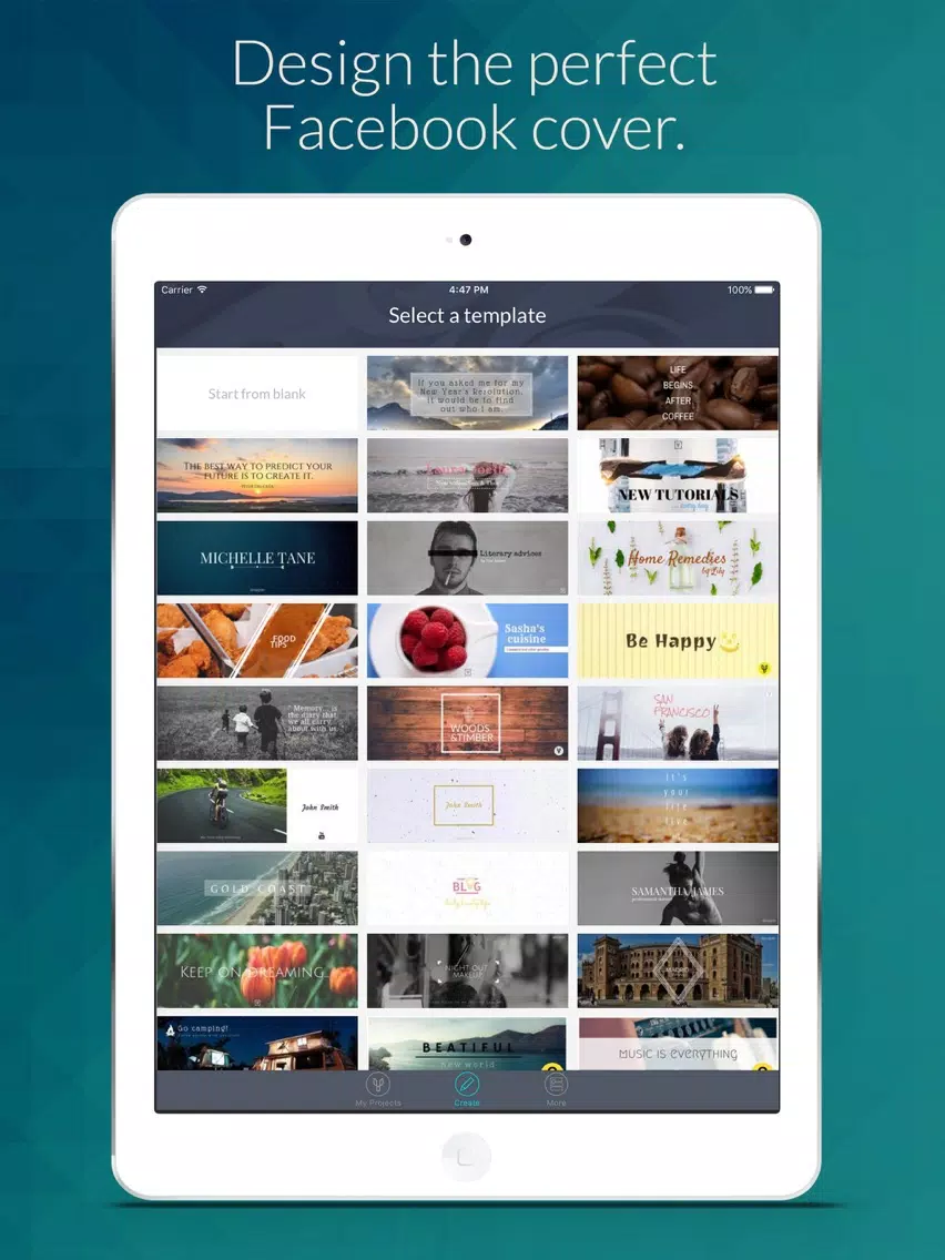 Cover Photo Maker for Facebook iPad Screenshots