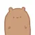 Blank Bear Stickers