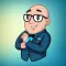 Man With Glasses Stickers