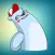 White Funny Bear Stickers