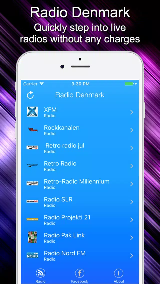Radio Denmark - Live Radio Listening Screenshots