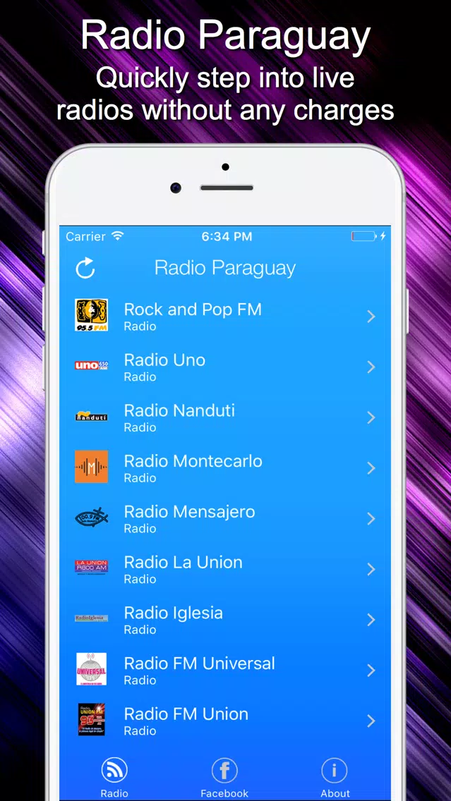 Radio Paraguay - Live Radio Listening Screenshots
