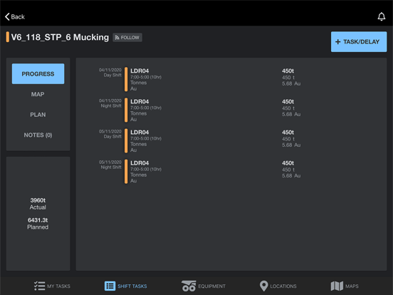 Deswik.Operator iPad Screenshots
