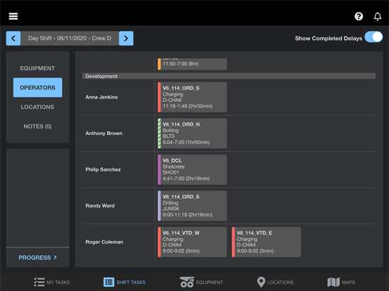 Deswik.Operator iPad Screenshots