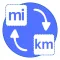 Miles to km