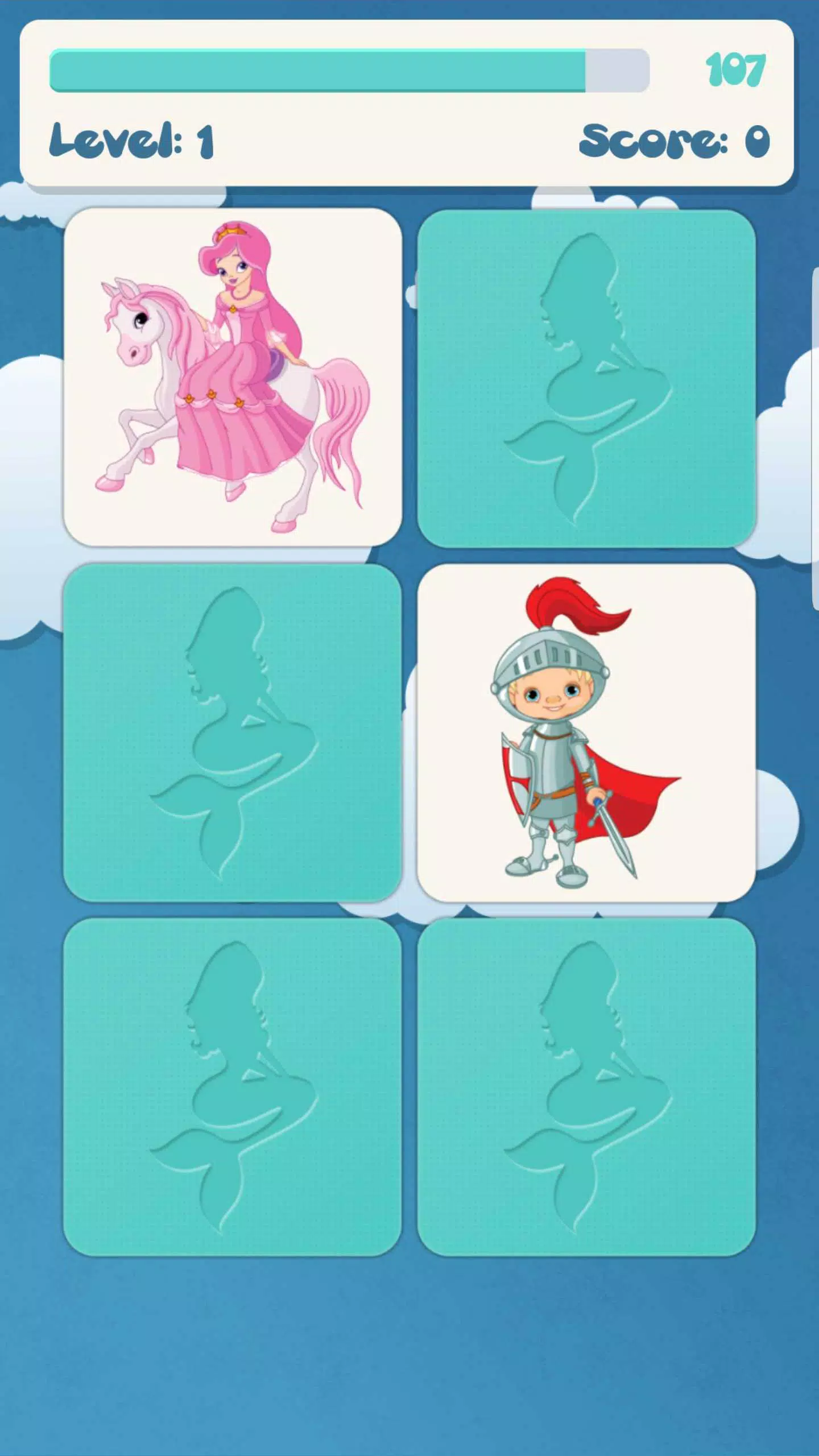 Princess memory game for kids Screenshots