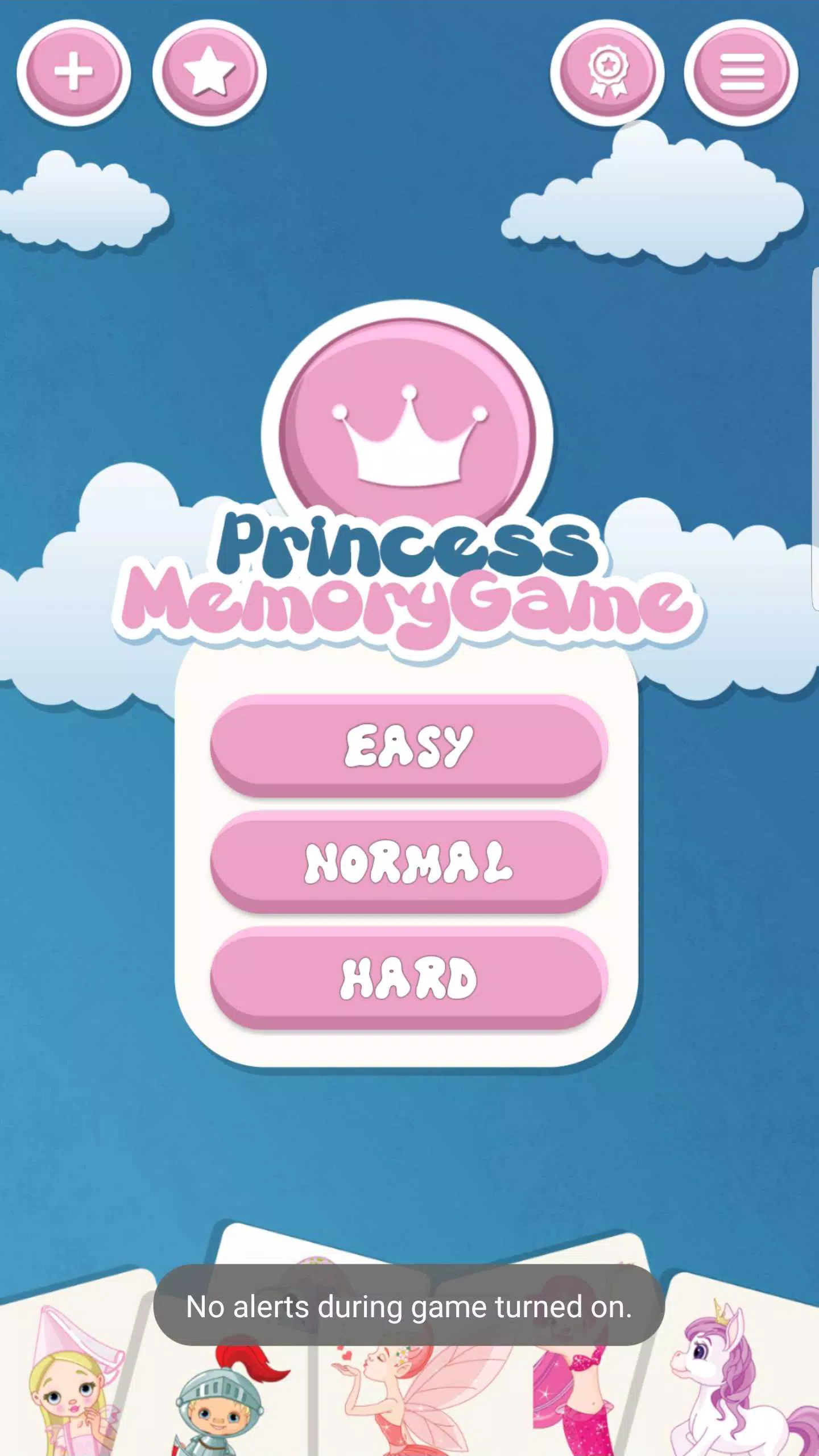 Princess memory game for kids Screenshots