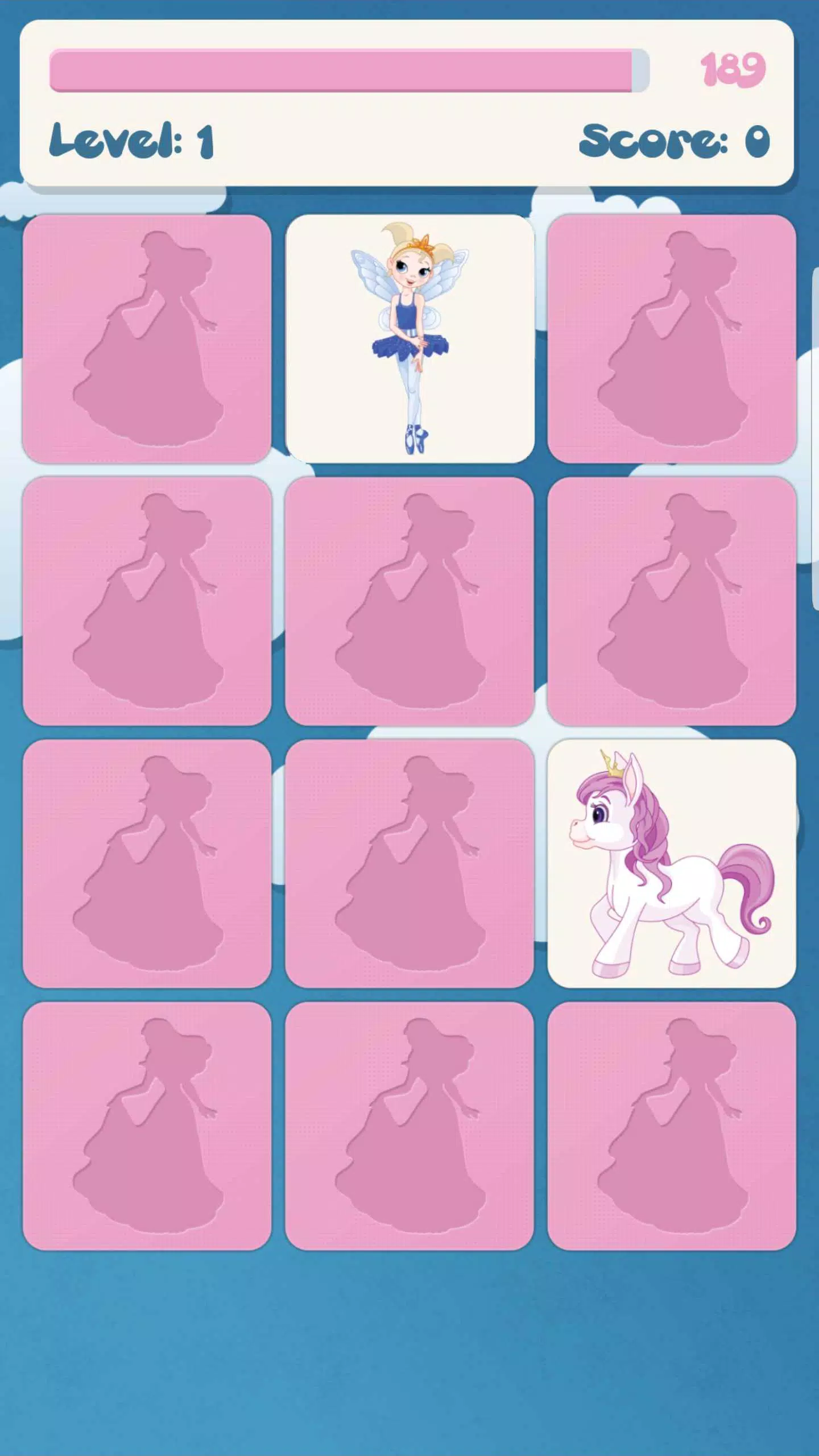 Princess memory game for kids Screenshots