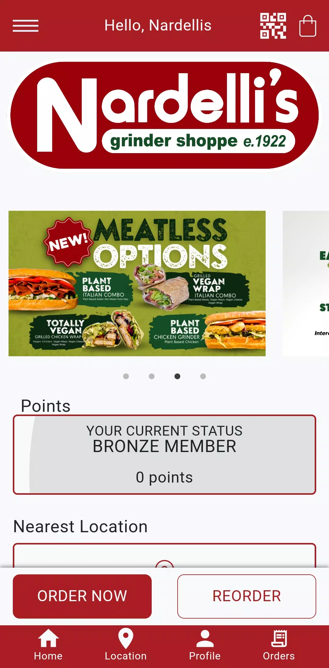 Nardelli's Online Ordering Screenshots