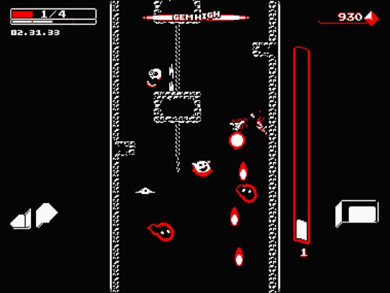 Tangkapan layar Downwell iPad 