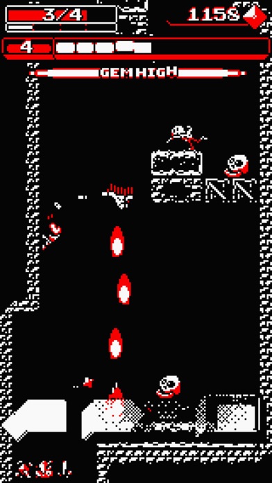 Tangkapan layar Downwell
