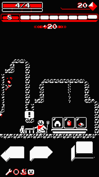 Tangkapan layar Downwell