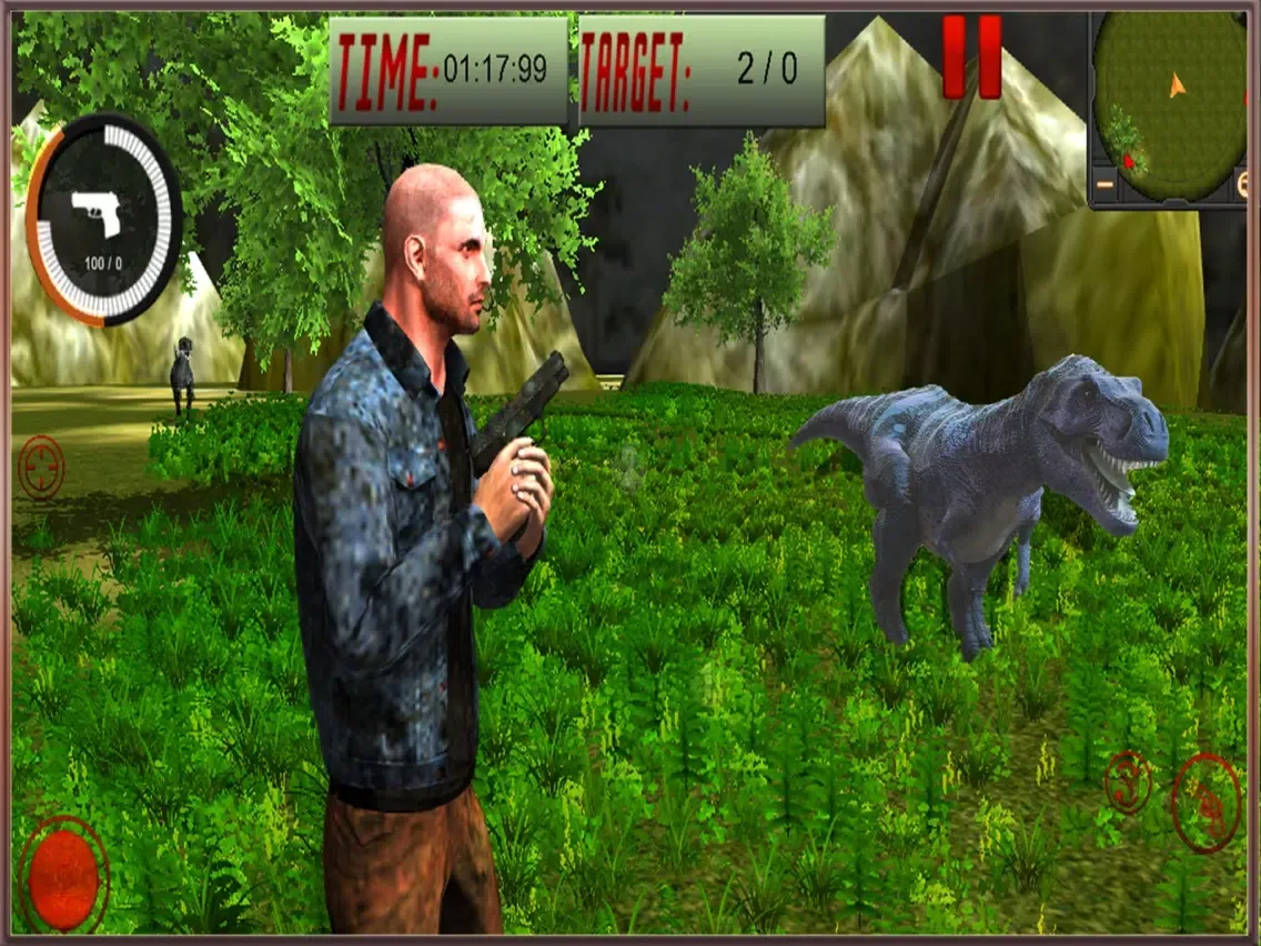 Ảnh chụp màn hình của Sniper in Dinosaur War - Wild Hunting Simulator iPad 