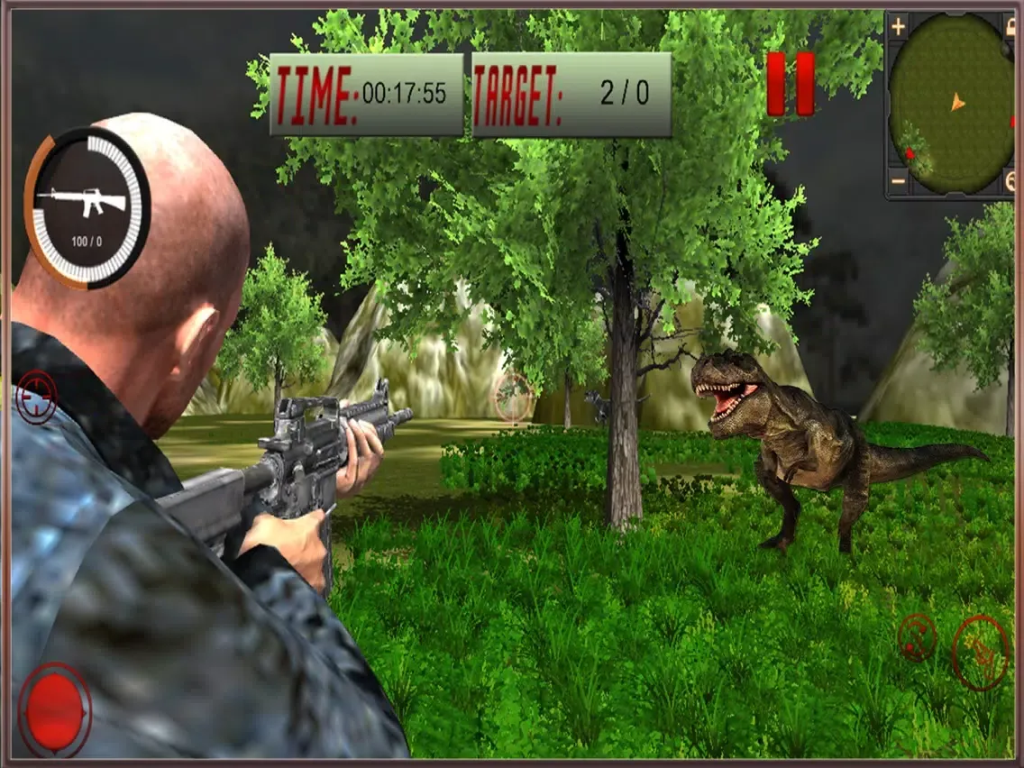 Ảnh chụp màn hình của Sniper in Dinosaur War - Wild Hunting Simulator iPad 