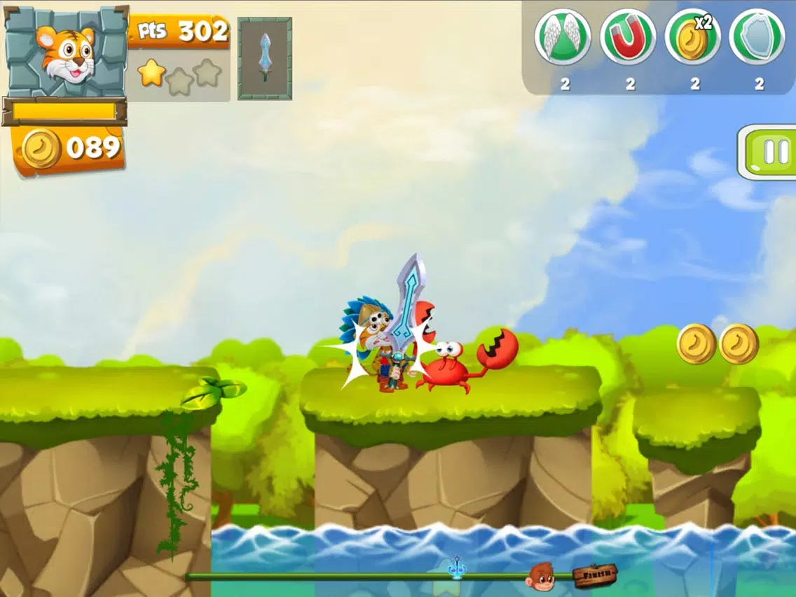 ภาพหน้าจอของ Super Monkey Island Adventure iPad 