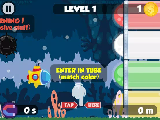Little rainbow submarine run iPad 应用截图