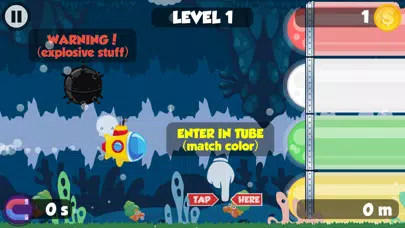Little rainbow submarine run应用截图