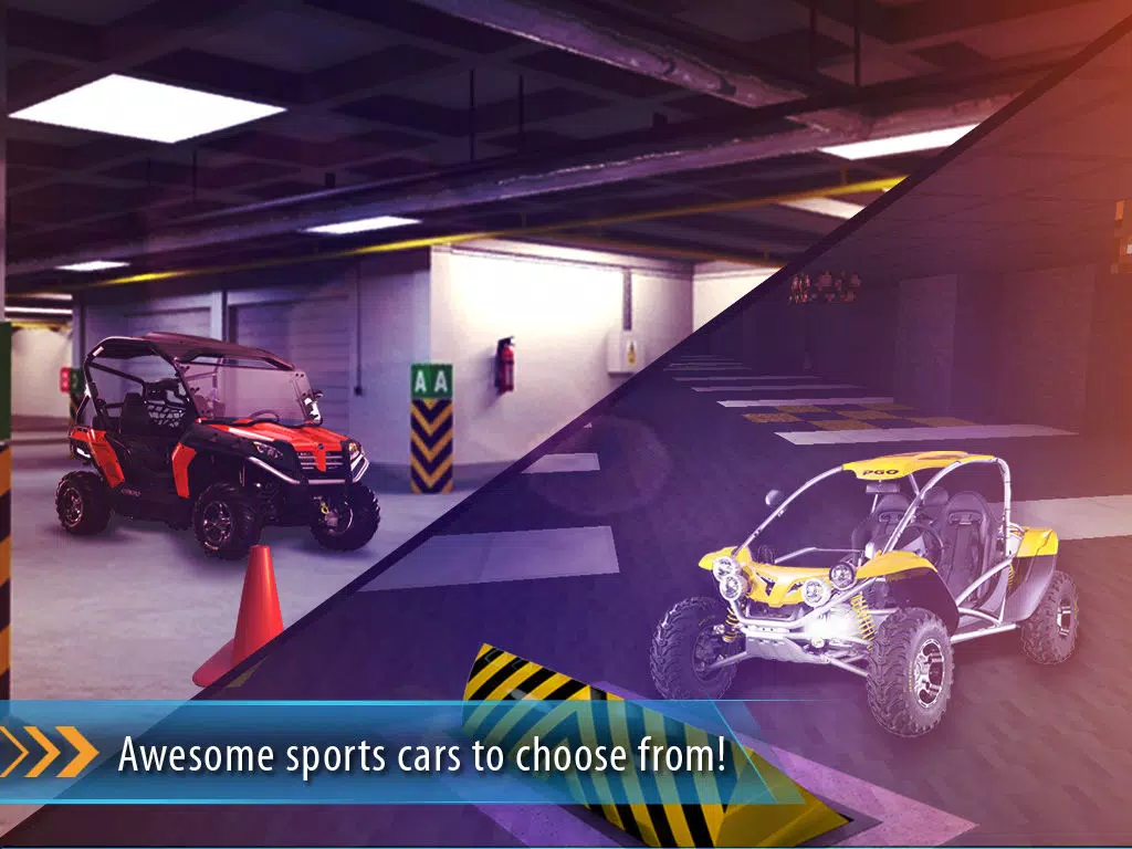 3D Buggy Parking Mania - Multi Level Driving Test in City Trafic Simulator iPad 스크린샷