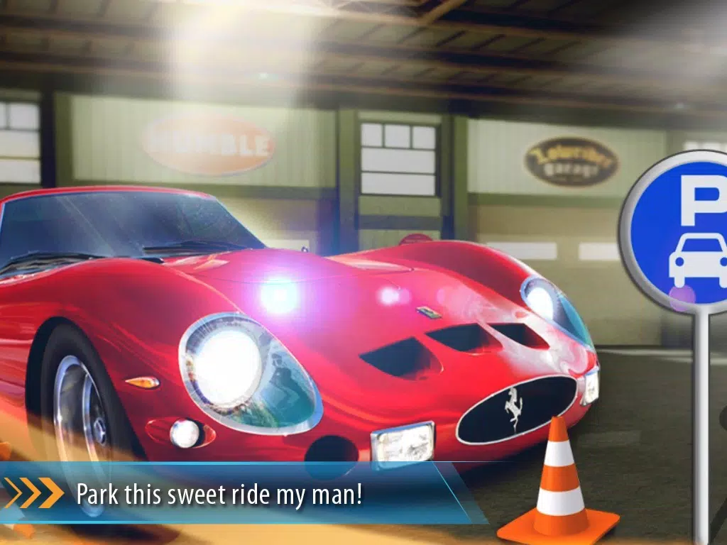 Tangkapan skrin Precision 3D Car Parking-Street Parking Vehicle Test Drive and Transporter Truck Simulator iPad
