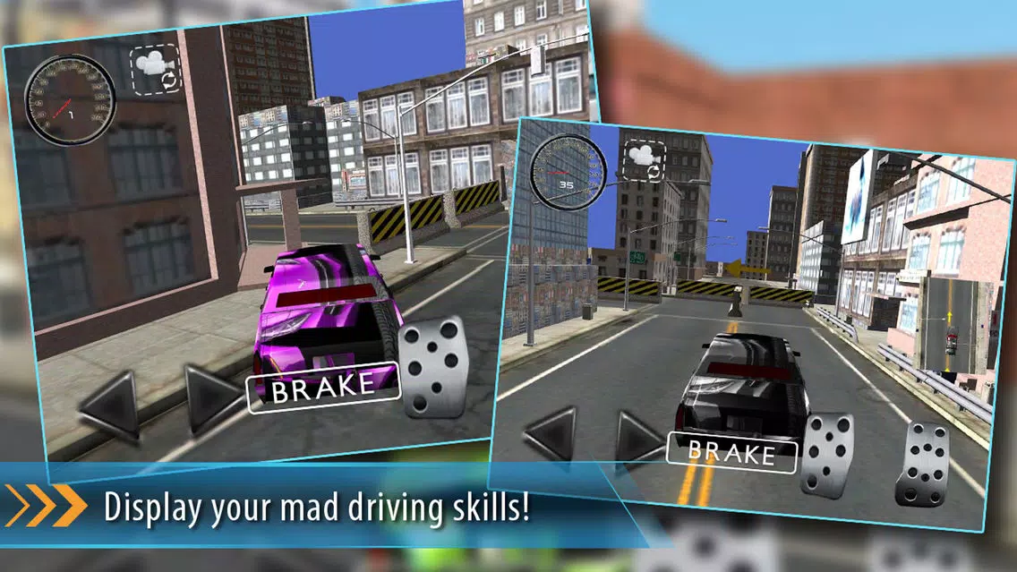 Tangkapan skrin Precision 3D Car Parking-Street Parking Vehicle Test Drive and Transporter Truck Simulator