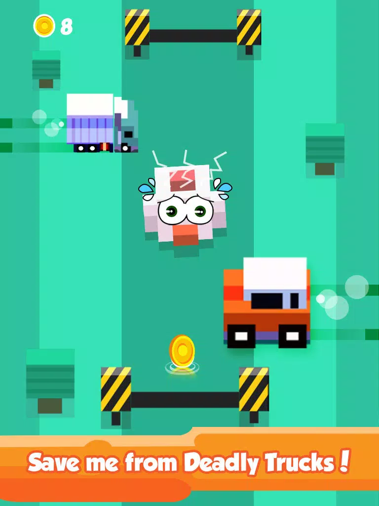 Captures d'écran de Blocky Duck Crosses the Highway – Endless Tiny Bird Escape iPad