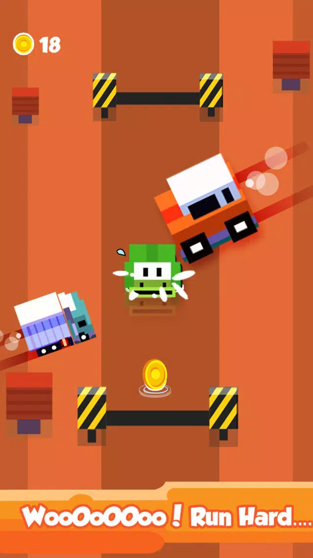 Captures d'écran de Blocky Duck Crosses the Highway – Endless Tiny Bird Escape