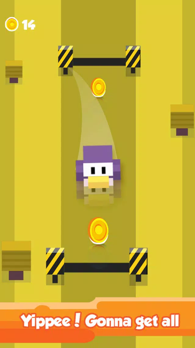 Captures d'écran de Blocky Duck Crosses the Highway – Endless Tiny Bird Escape