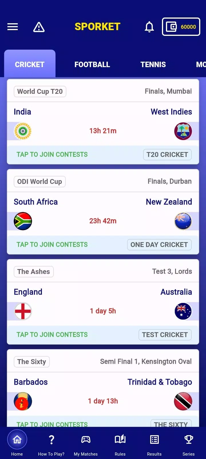 Sporket: Multi-Sports Fantasy应用截图