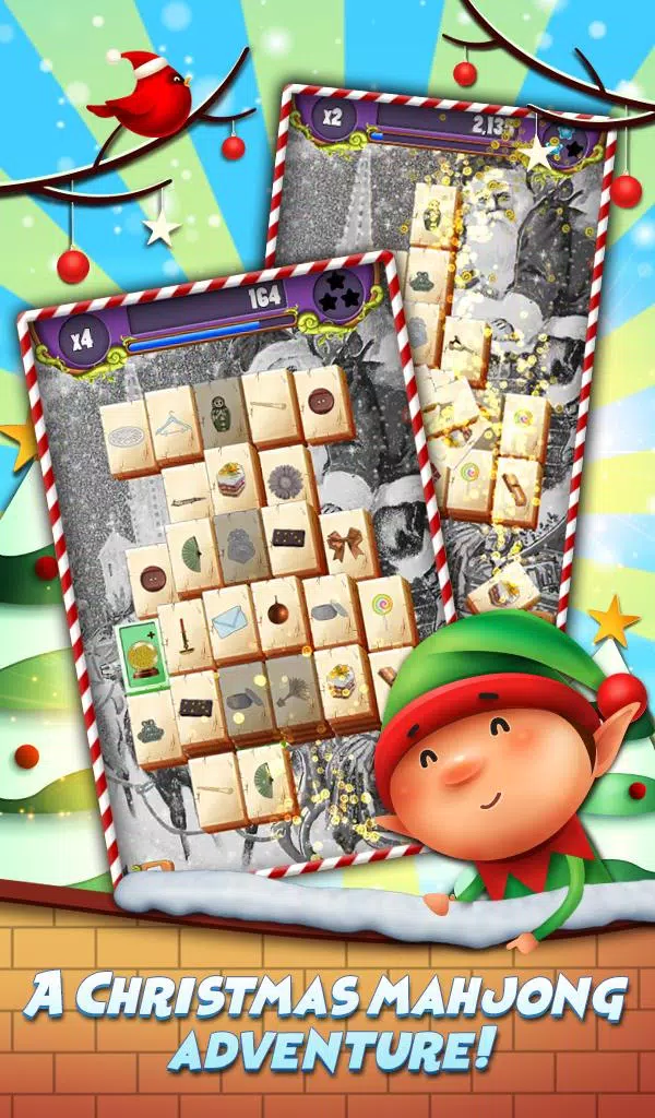 Tangkapan skrin Xmas Mahjong: Christmas Magic