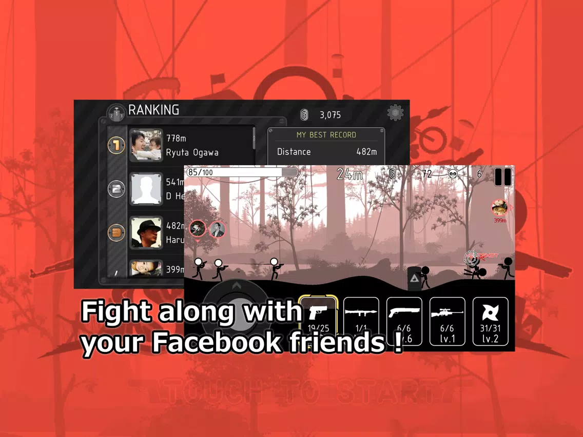 Capturas de pantalla de Stickman Striker iPad 
