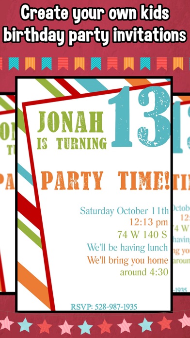 Happy Birthday Invitations For Kids Party Screenshots