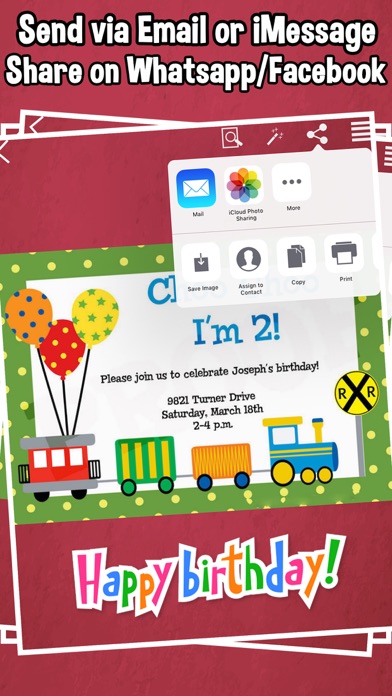 Happy Birthday Invitations For Kids Party Screenshots