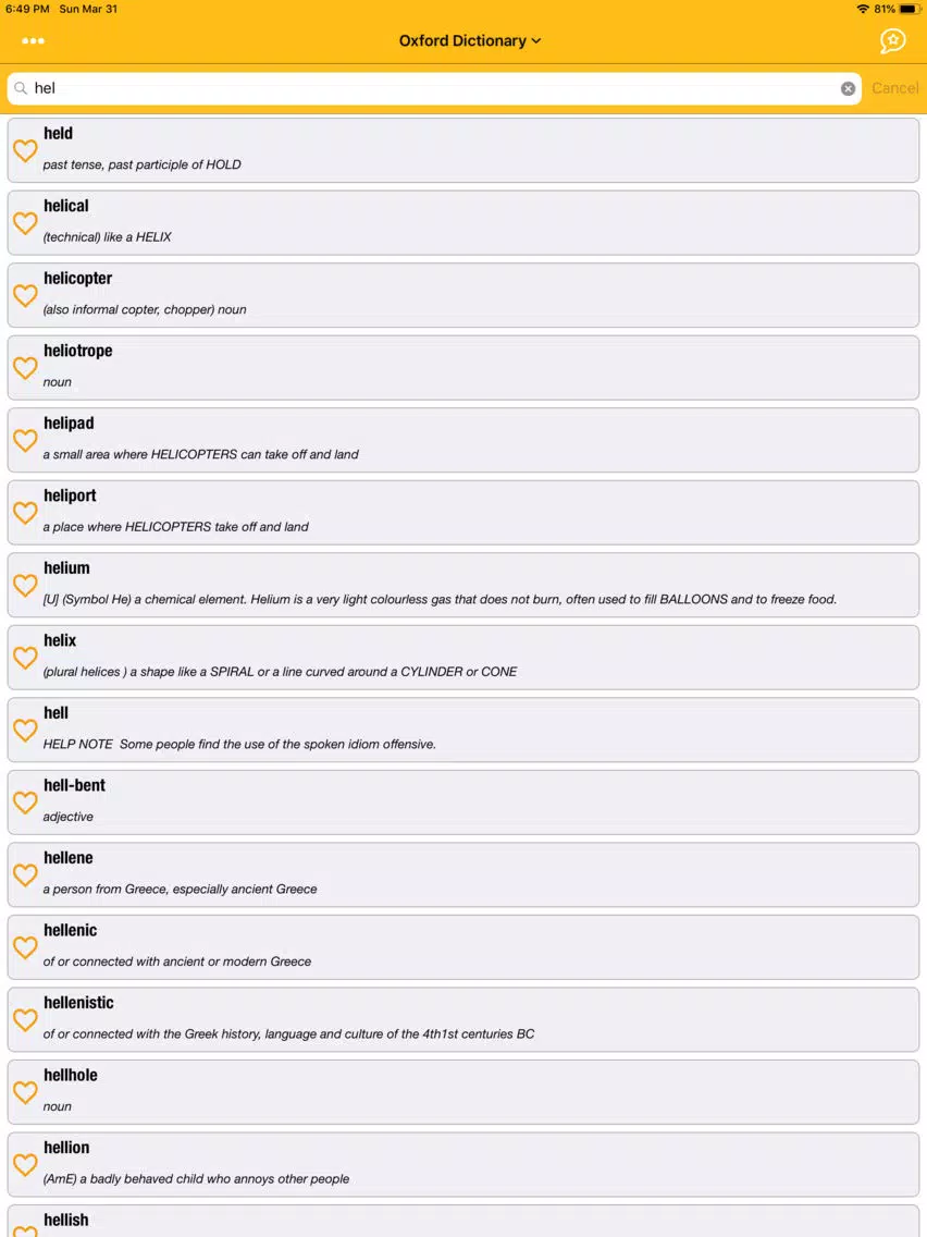 Screenshot di Advanced English Dictionary #1 iPad