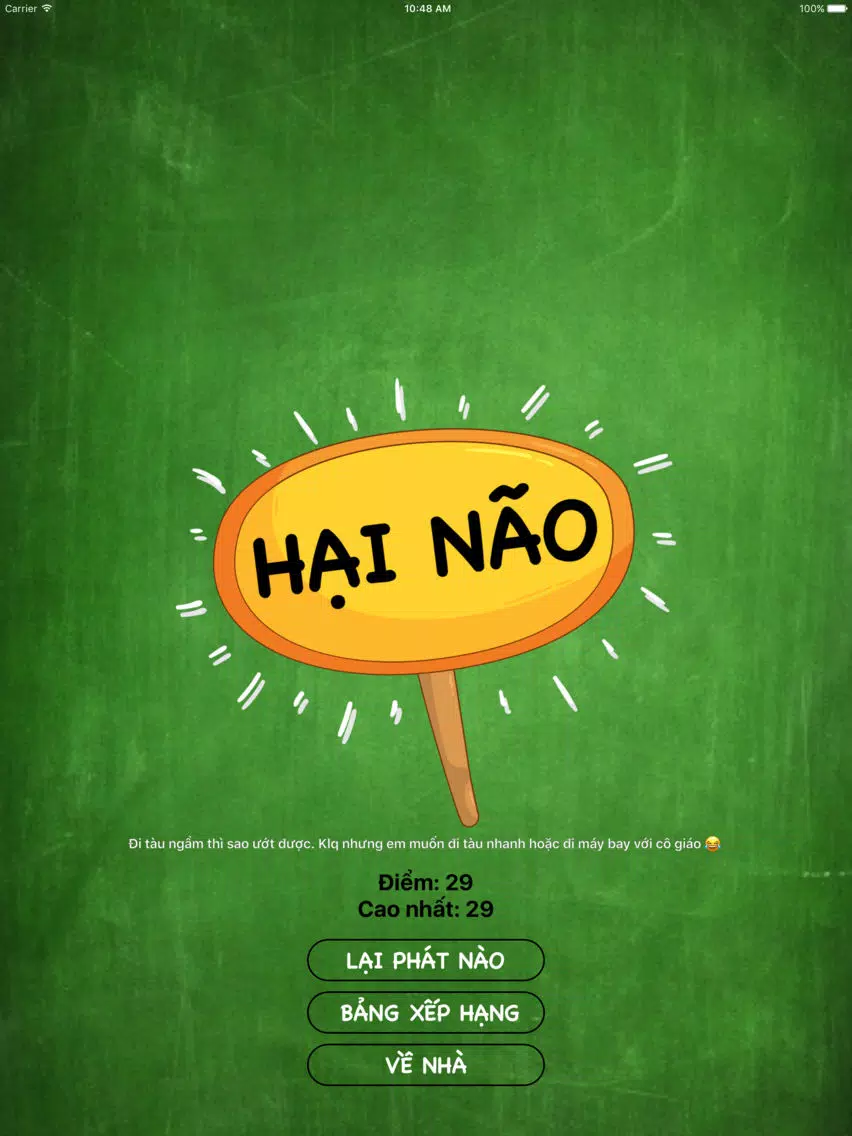 Tangkapan skrin Hỏi chút chơi - hack não nhau đê iPad
