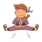 Ninja Feeling Emoji Sticker for iMessage #1