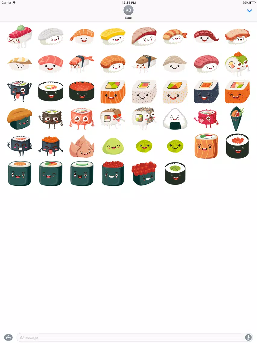 Sushi Stickers for iMessage #5 iPad سکرین شاٹس
