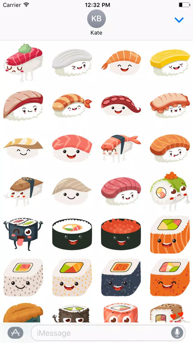 Sushi Stickers for iMessage #5 سکرین شاٹس