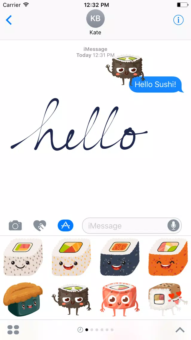 Sushi Stickers for iMessage #5 سکرین شاٹس