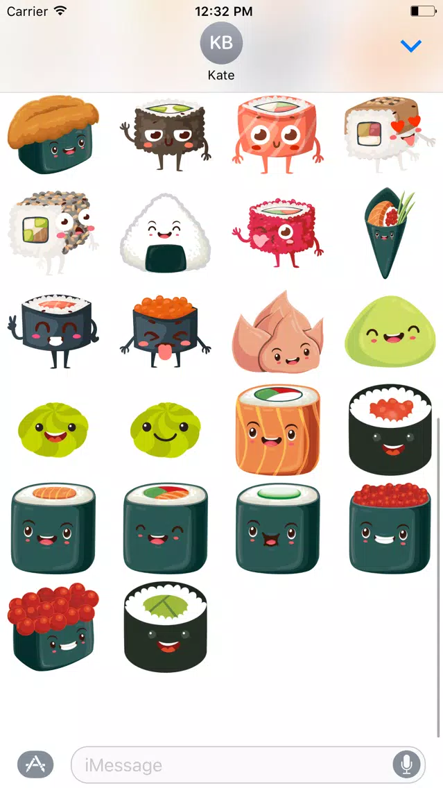 Sushi Stickers for iMessage #5 سکرین شاٹس