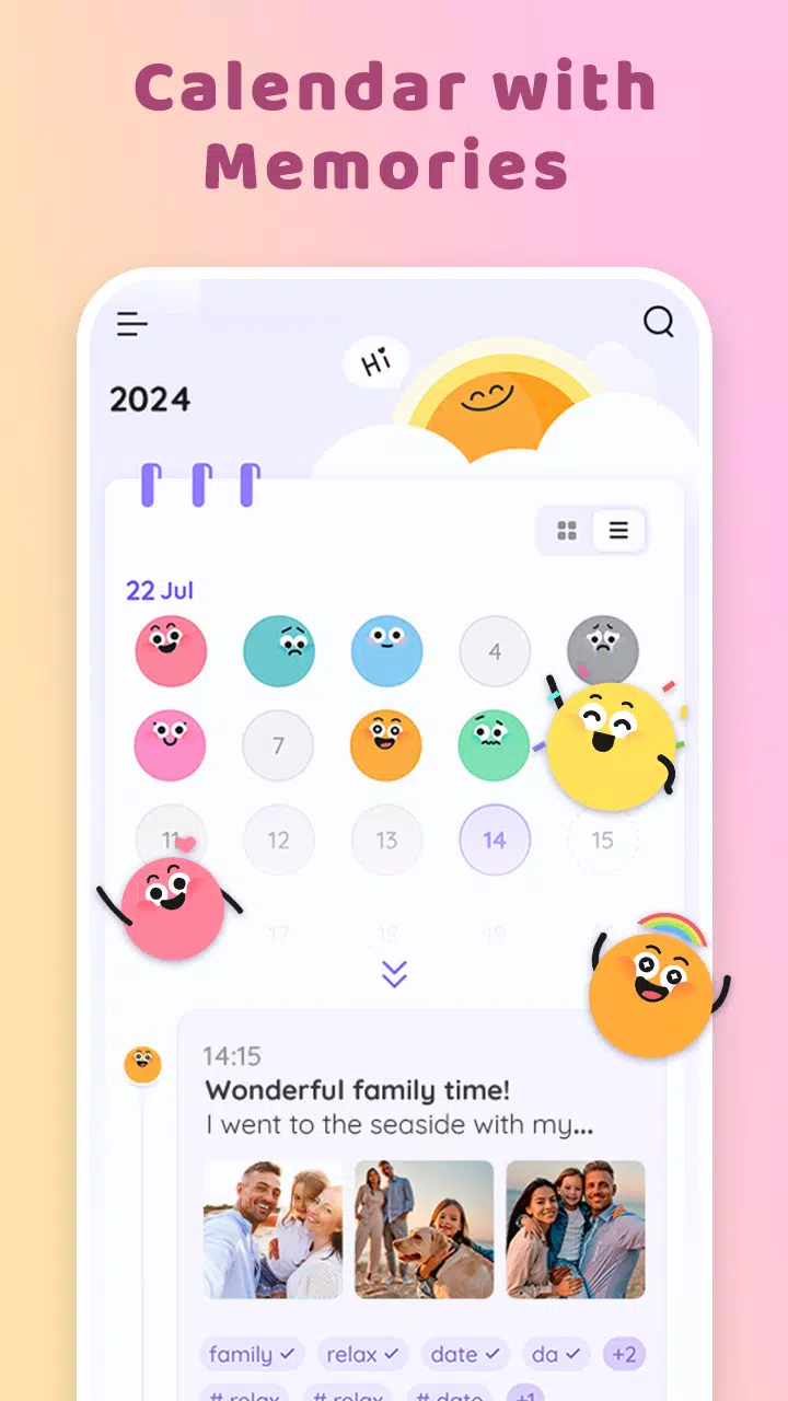 My Diary With Lock: Mood Diary Screenshots