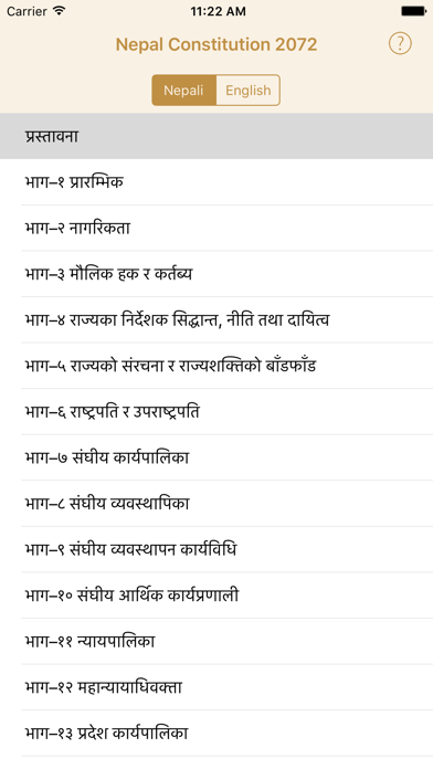 Nepali Constitution 2072 Screenshots