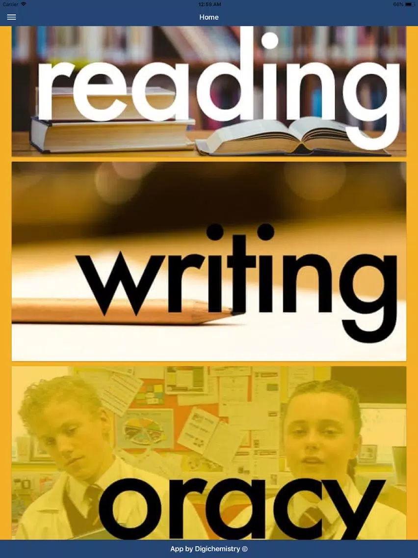 Hawthorn High Literacy App iPad Screenshots